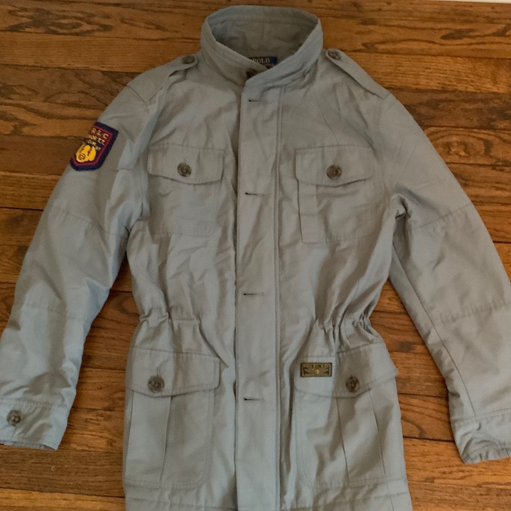 Boys Ralph Lauren Light Gray Jacket size large